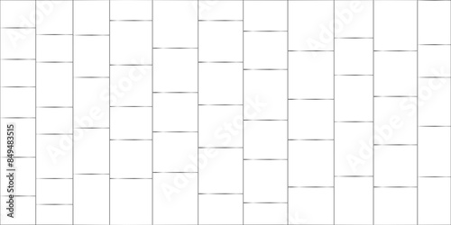 White ceramic tiles pattern abstract seamless decorative background.