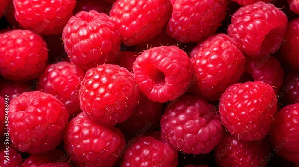 Raspberry background. Close up of raspberries. Selective focus. Raspberry background. Close up of raspberries. Selective focus.