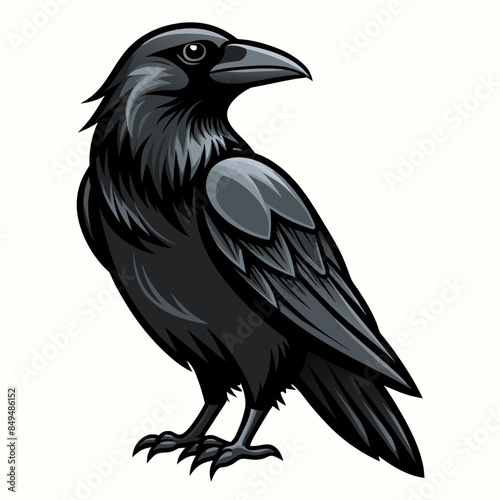 solid-black-outline-common-raven-animal-vector