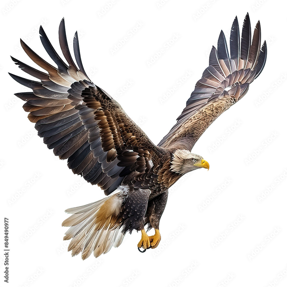 eagle in flight isolated on transparent background ,flying hawk ,generative ai eagle in flight isolated on transparent background ,flying hawk ,generative ai