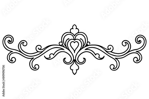 Decorative Designs, Decorative Borders, Intricate Border Designs,  , Baroque and Rococo Ornaments  vector silhouette
