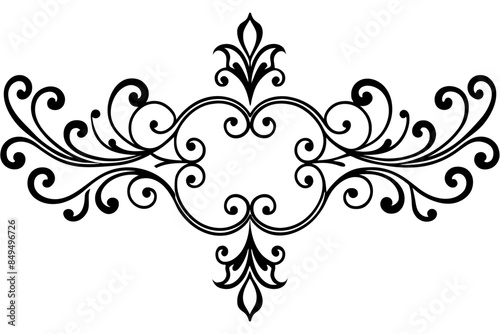 Decorative Designs, Decorative Borders, Intricate Border Designs,  , Baroque and Rococo Ornaments  vector silhouette