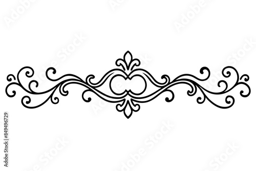 Decorative Designs, Decorative Borders, Intricate Border Designs,  , Baroque and Rococo Ornaments  vector silhouette