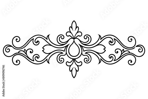Decorative Designs, Decorative Borders, Intricate Border Designs,  , Baroque and Rococo Ornaments  vector silhouette