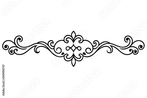 Decorative Designs, Decorative Borders, Intricate Border Designs,  , Baroque and Rococo Ornaments  vector silhouette
