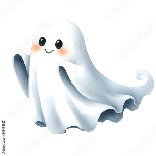 Obraz w ramie cartoon ghost 