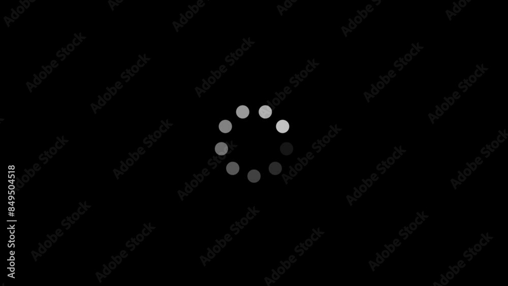 The video took forever to load. Loading animations and transparent backgrounds. Download progress. Black and white loading . Back background black 4k animation