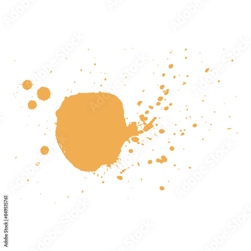 brown tea shade ink paint brush drop