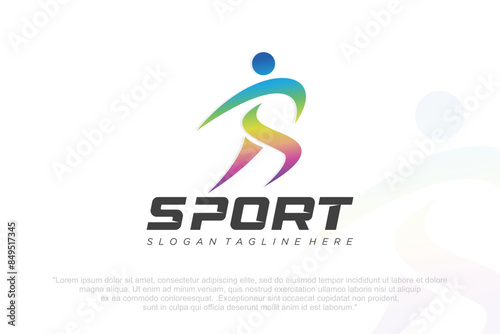 runner logo collection logo design . people Sport logotype template. Vector illustration