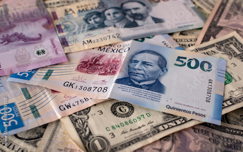 Obraz na plátne Mexican and american notes