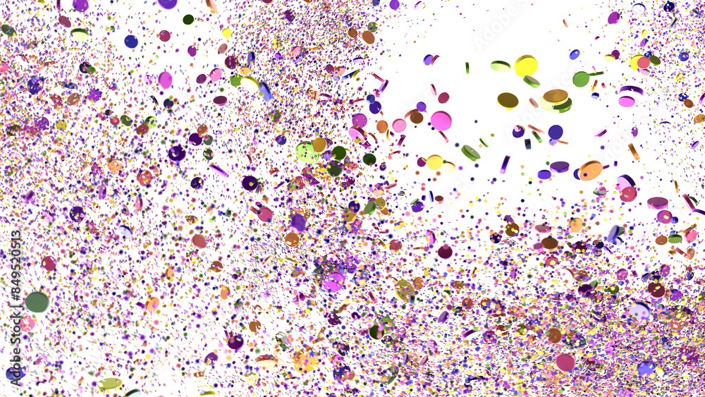 Sunburst and colorful confetti background frame illustration Sunburst and colorful confetti background frame illustration