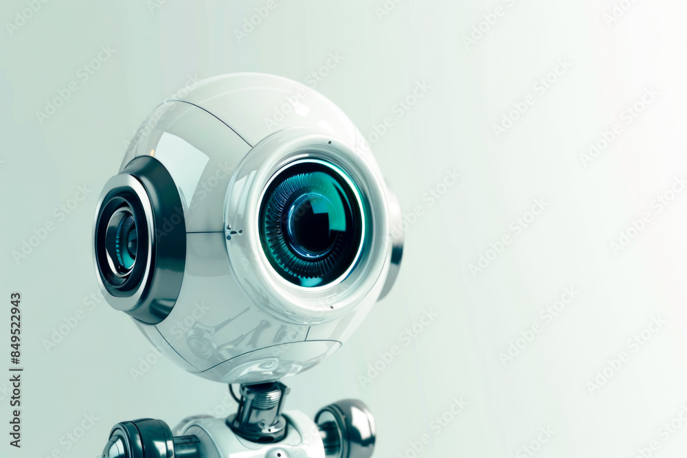 An impressive depiction of a realistic AI-powered robot, demonstrating sophisticated technology and human-like characteristics.