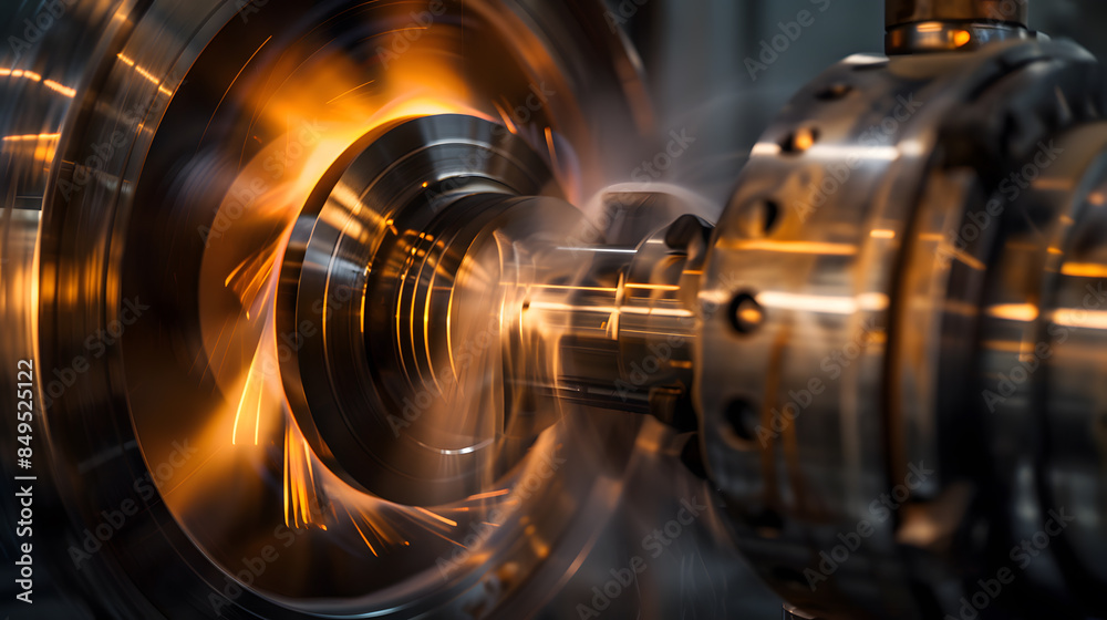 A metal object with a shiny surface and a spiral shape A metal object with a shiny surface and a spiral shape