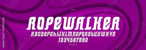 Elegant luxury font with experimental letter shapes, exclusive italic beauty vector typeface for logos and emblems, retro strong typography for headlines and slogans.