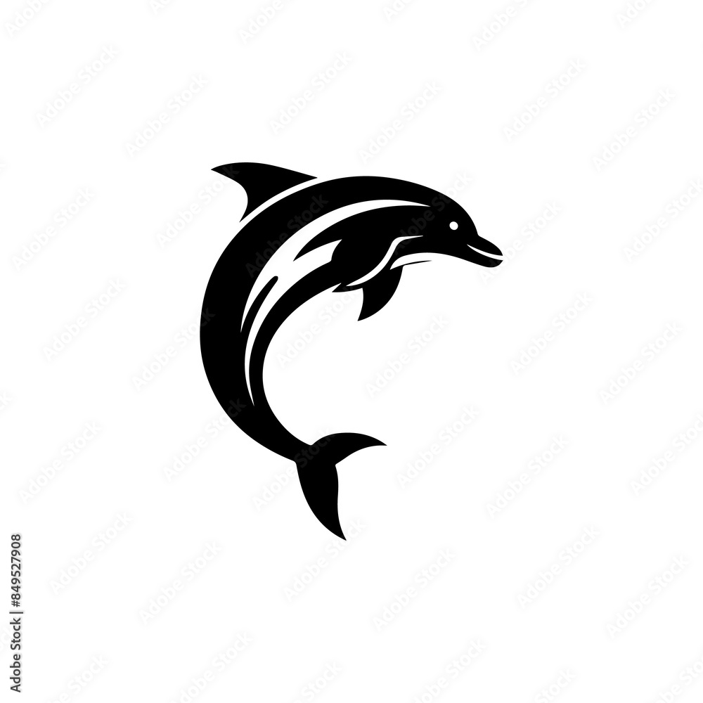 dolphin isolated on white background dolphin isolated on white background