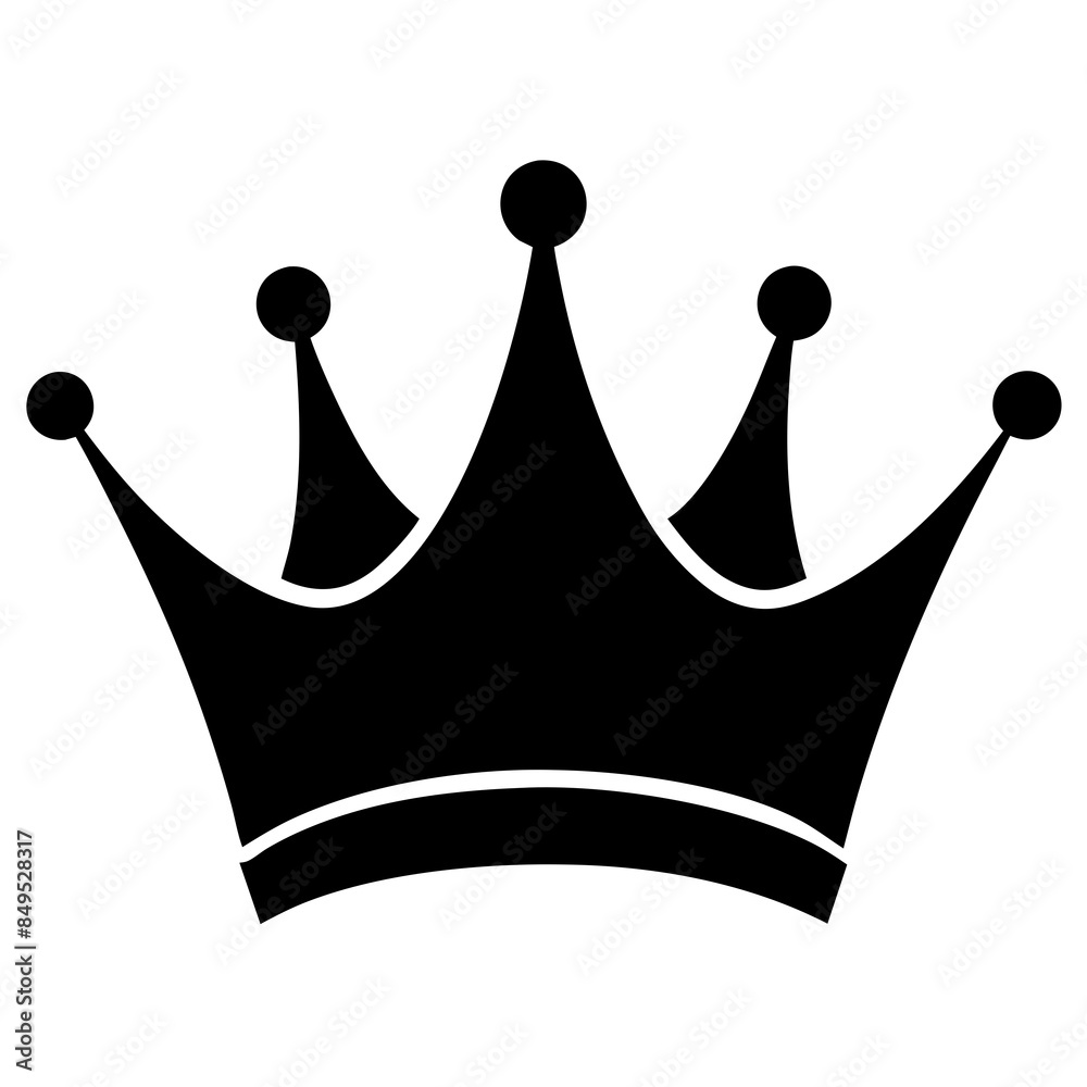 one crown silhouette vector illustration one crown silhouette vector illustration