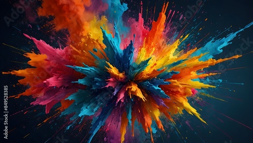 Chromatic Explosion: Vivid Color Art
