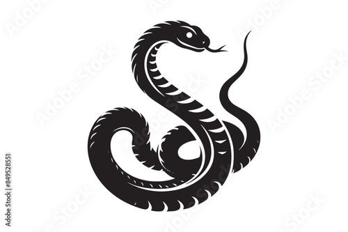 Snake Silhouette Vector Illustration