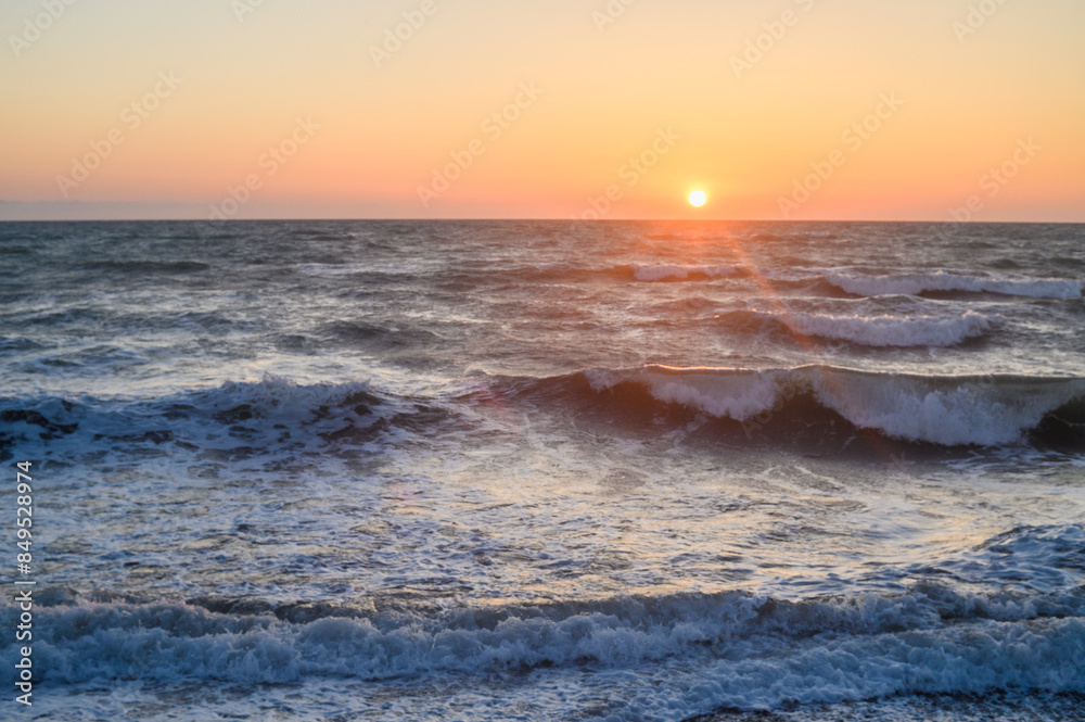 Sunset, evening landscape, sea, photo on the island of Cyprus Sunset, evening landscape, sea, photo on the island of Cyprus