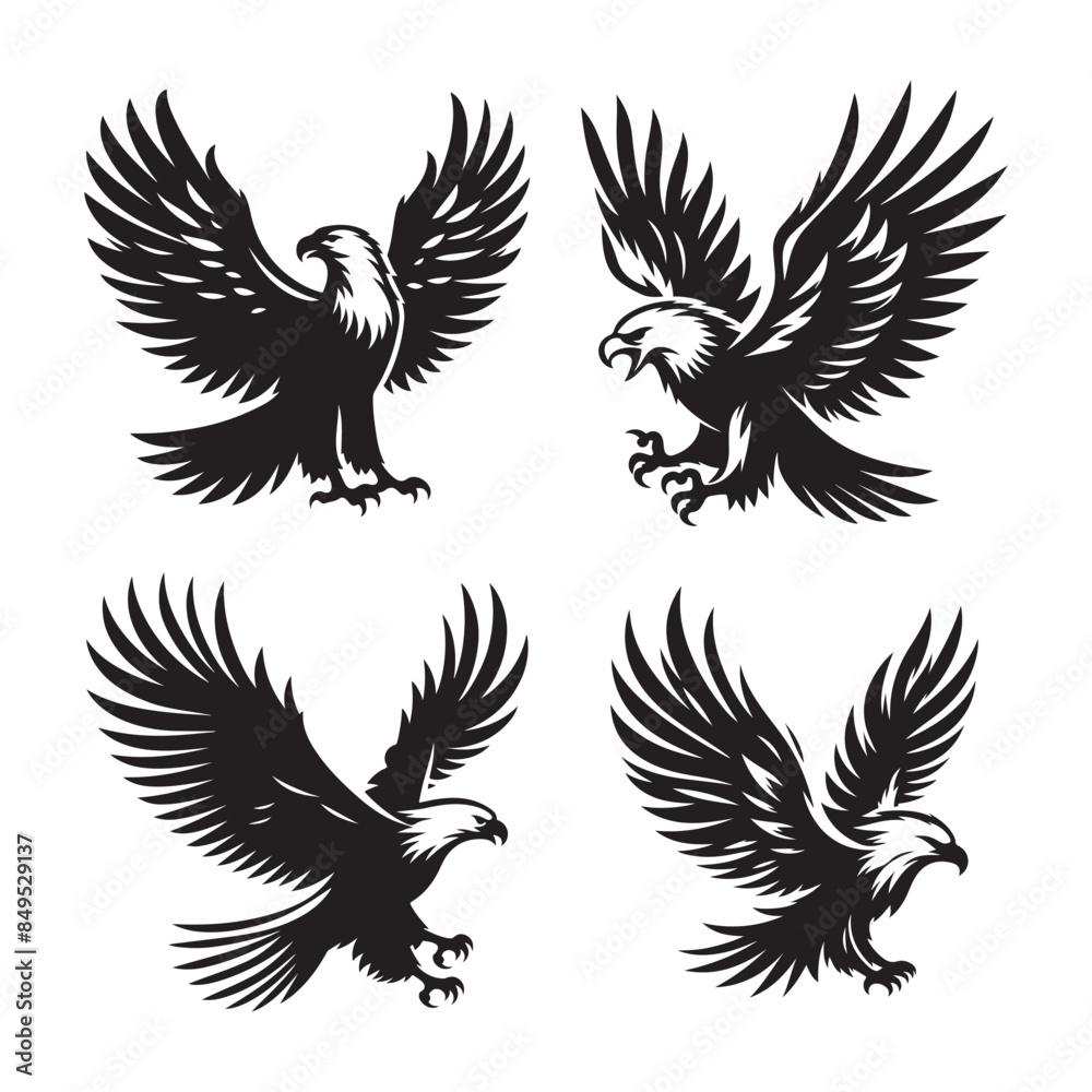 Eagle vector silhouette Eagle vector silhouette