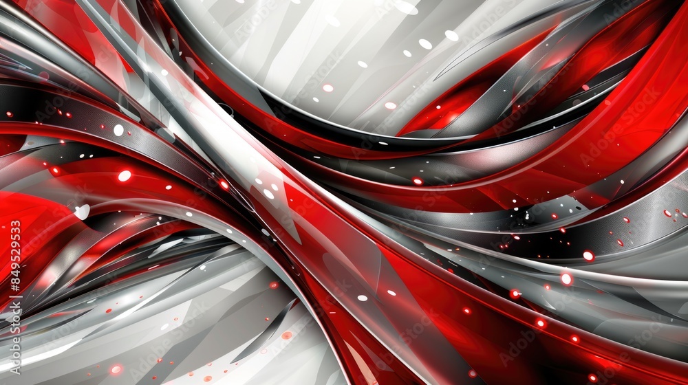 Red and black abstract background with white dots Red and black abstract background with white dots