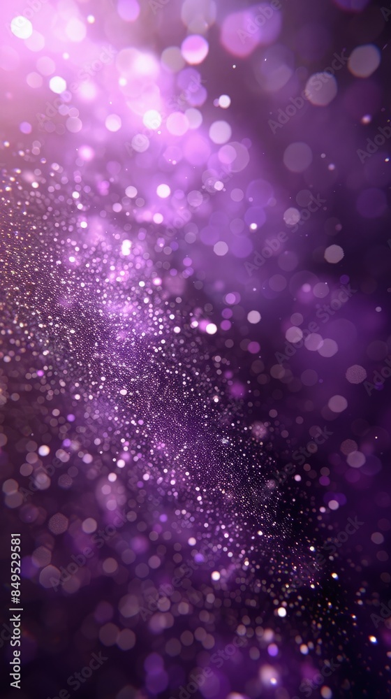 Glittery Purple Bokeh Background in the Dark Glittery Purple Bokeh Background in the Dark