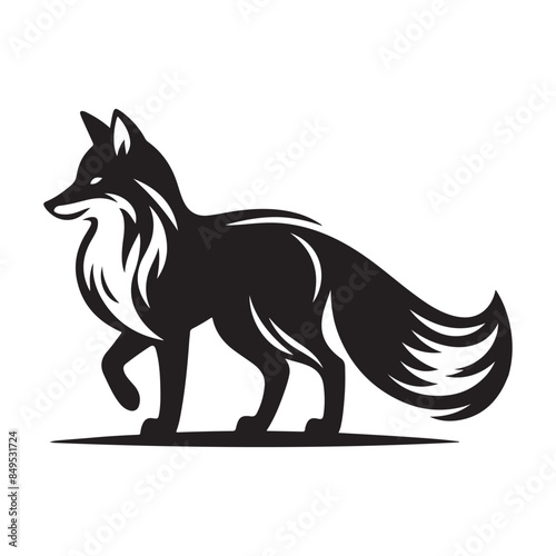 Fox vector silhouette