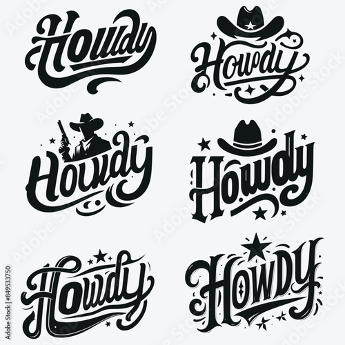 Country Girl Western, Howdy Design, Cowboy And Cowgirl T-shirt Design, Vector illustration