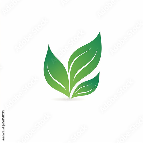 Green leaf logo vector template element symbol design © Hafidz