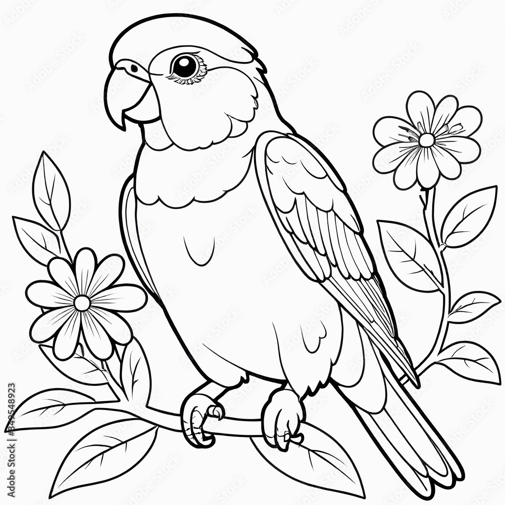 cartoon parrot