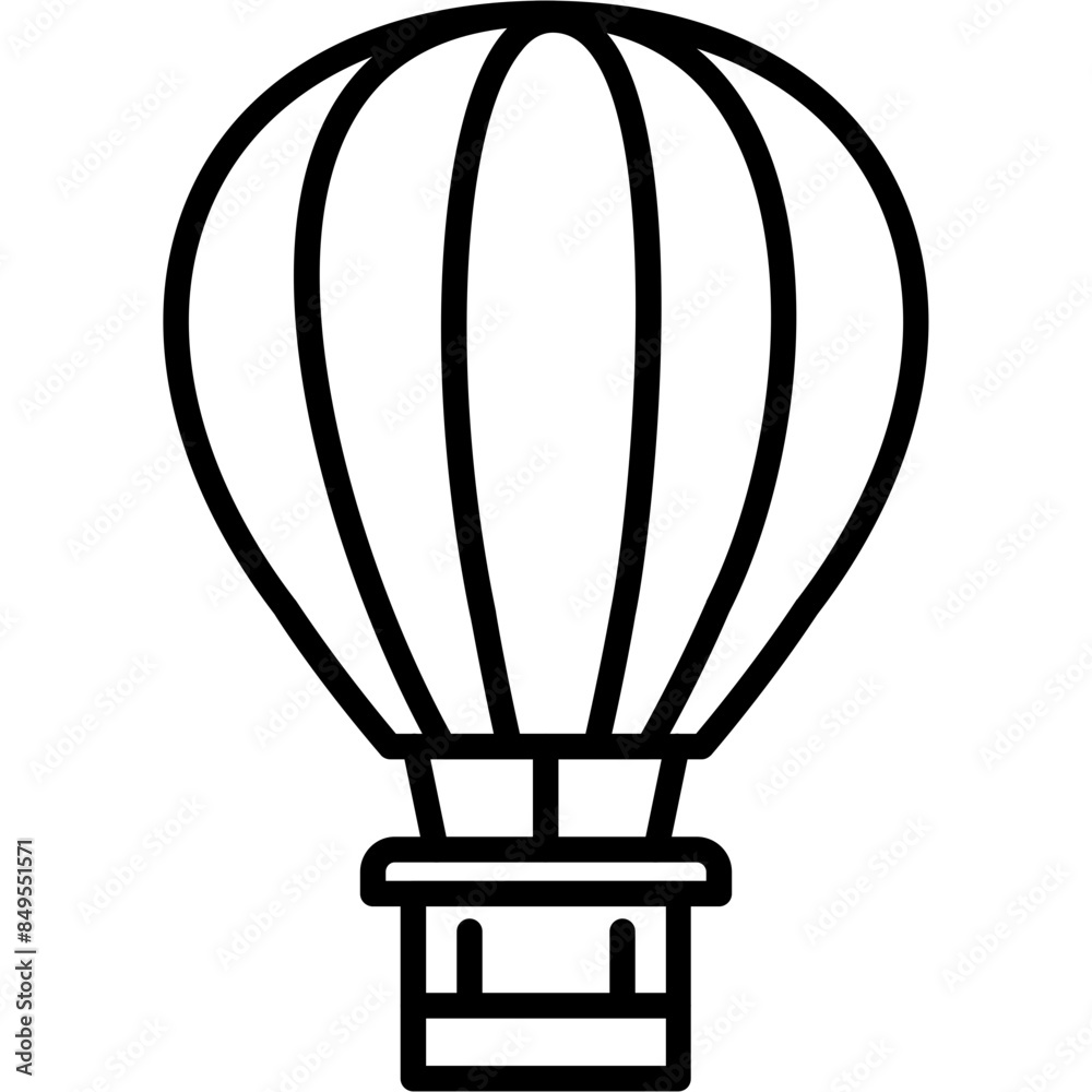 Obraz premium Hot Air Balloon Icon