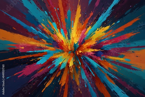 Creative Fury: Abstract Color Dynamics