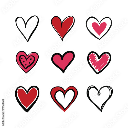 heart shape vector collection