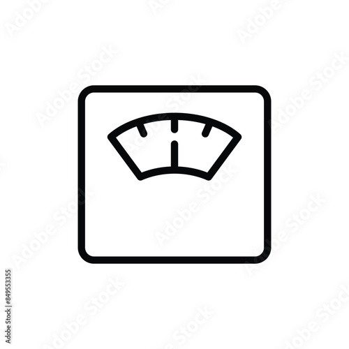 scales icon. vector symbol of the weighting scale