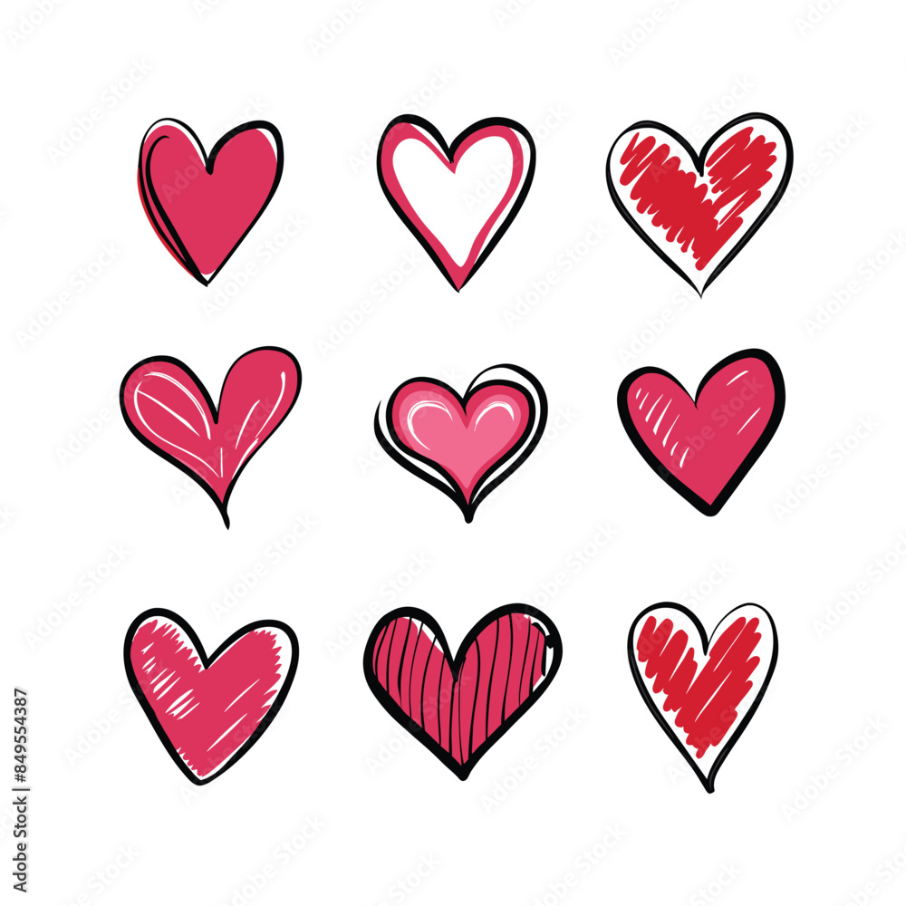 heart shape vector collection heart shape vector collection
