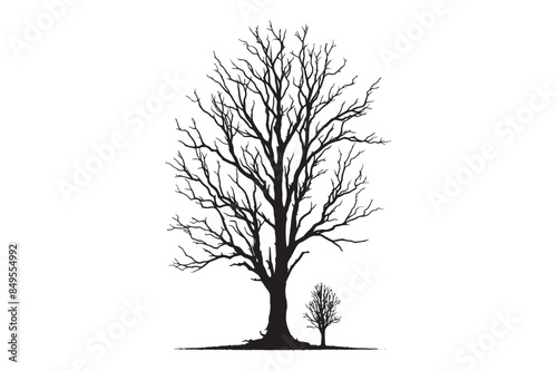 Tree Silhouette Vector Illustration