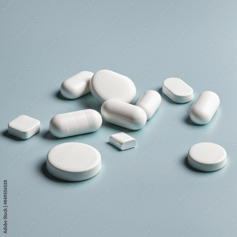 Macro shot of a pharmaceutical tablet on a transparent background Macro shot of a pharmaceutical tablet on a transparent background