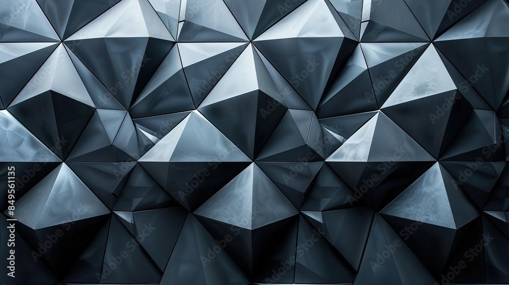 Geometric Abstract Pattern of Black Triangles Geometric Abstract Pattern of Black Triangles