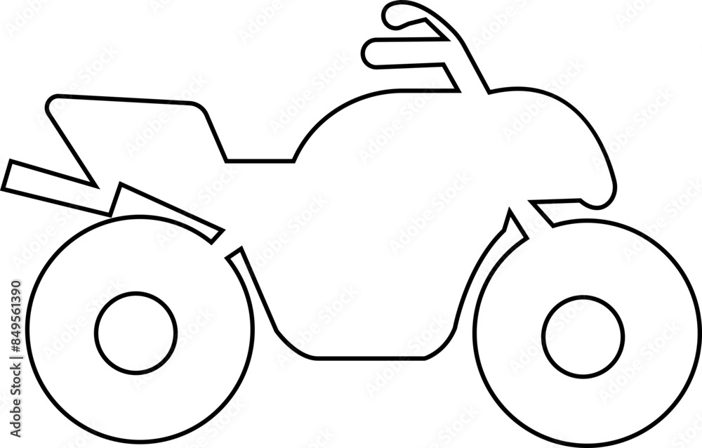 motorcycle, bike, and motorbike line icon. Side view motorcycle for moped, scooter, roadster, sports, cruiser, touring, scrambler, trial bike, and chopper. motorcycle, bike, and motorbike line icon. Side view motorcycle for moped, scooter, roadster, sports, cruiser, touring, scrambler, trial bike, and chopper.