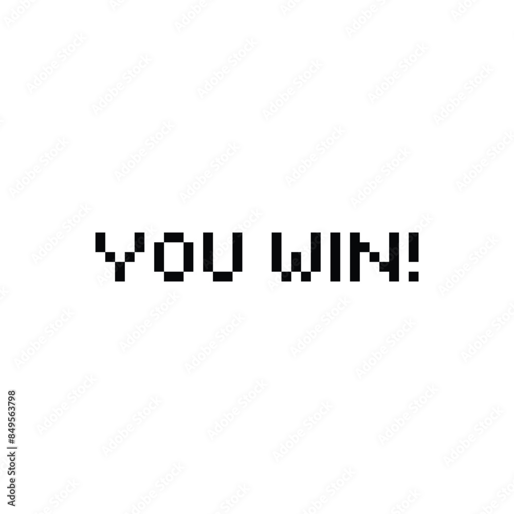pixel You win icon trophy winner 8 bit icon for computer games pixel You win icon trophy winner 8 bit icon for computer games