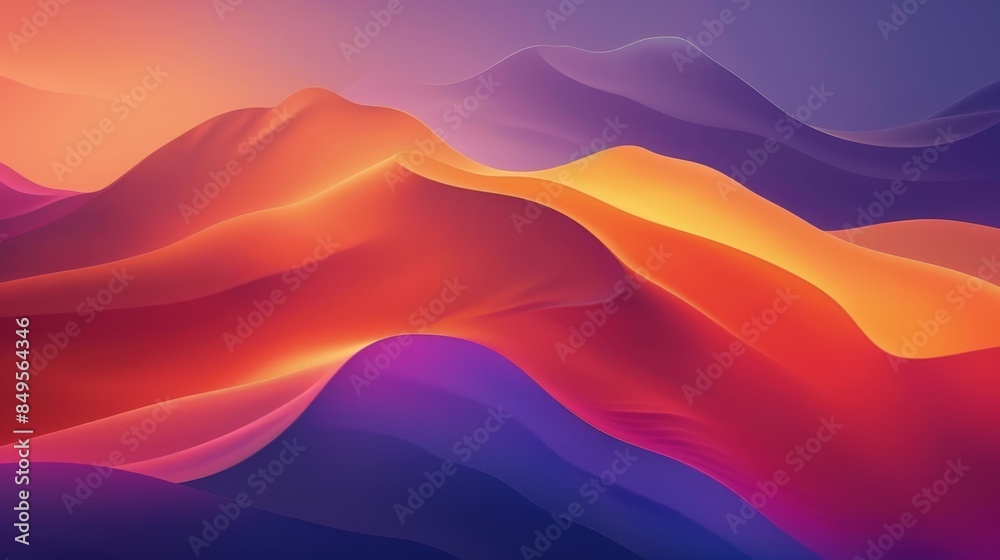 Abstract Colorful Waves Generative AI Abstract Colorful Waves Generative AI