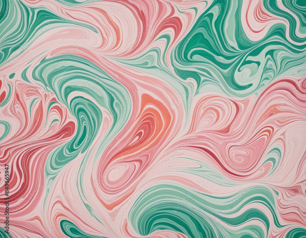 Geometric floral design with a vibrant water splash background
