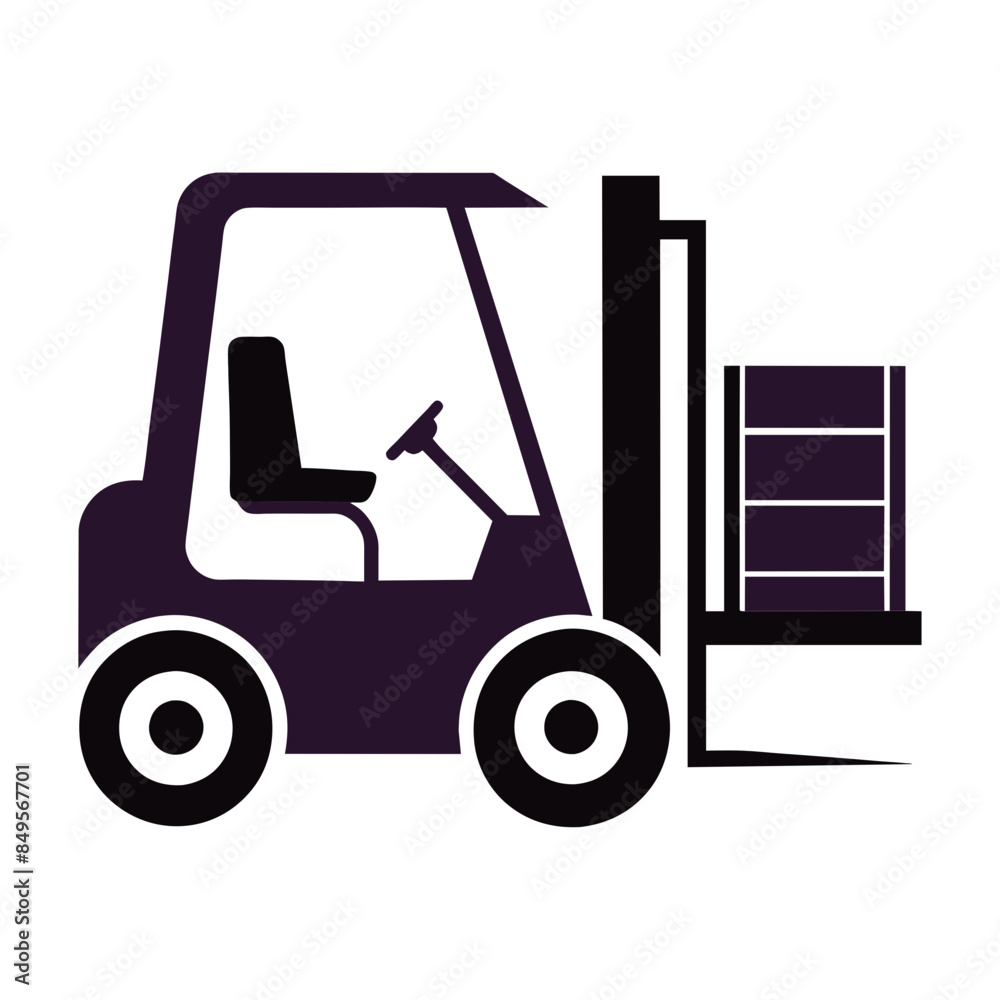 forklift truck icon forklift truck icon