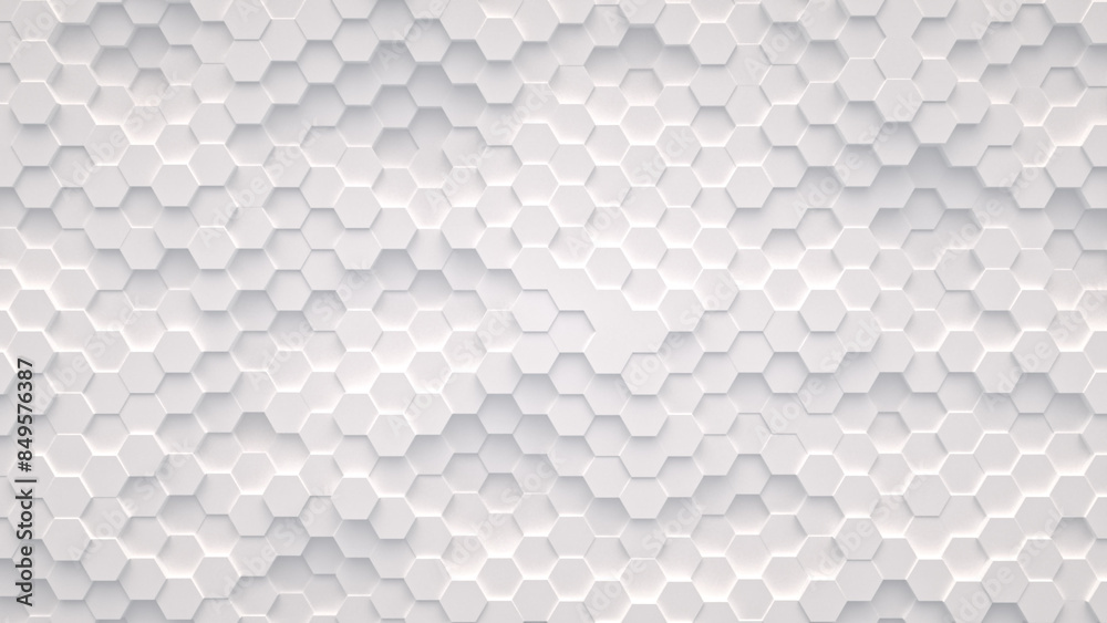 Naklejka premium Abstract white background from hexagons
