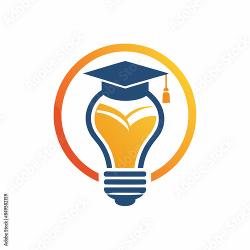education logo vector, white background