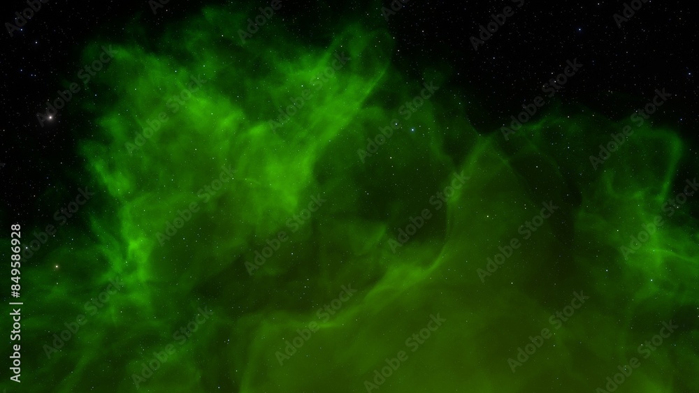 Fototapeta premium Planetary nebula in deep space. Abstract colorful background 