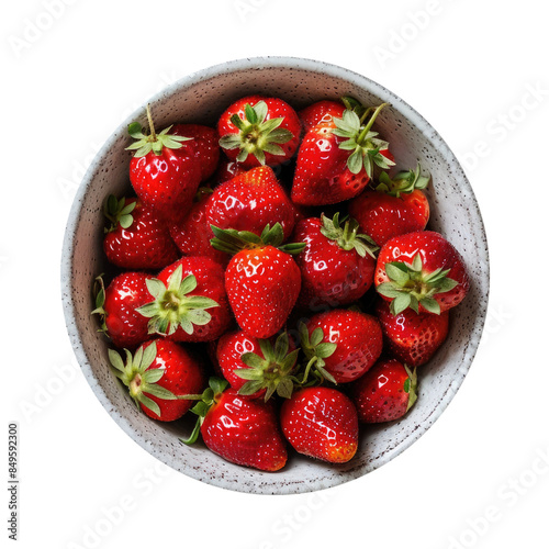 Bowl of  Red Ripe Strawberr...