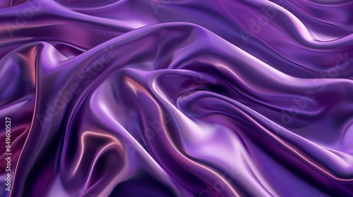 This close-up of luxurious purple satin folds is an abstract depiction of elegance, serving as a sumptuous wallpaper or background and a potential best-seller