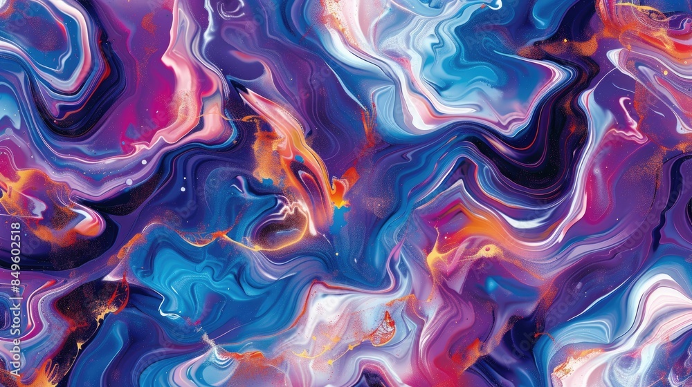 Fototapeta premium Immerse yourself in a mesmerizing abstract color seamless pattern perfect for adding depth and texture to your background