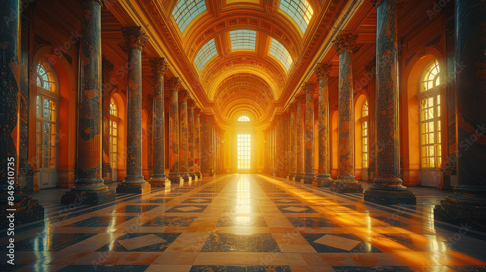 Obraz premium Capture the grandeur of Berlin, Germany created with Generative AI technology